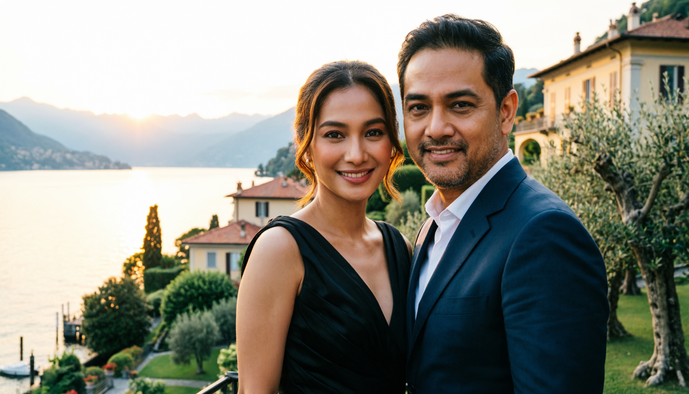 Syifa Hadju Pesona Honeymoon di Danau Como