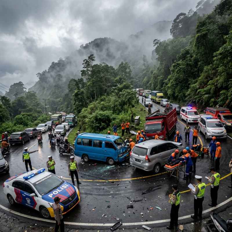 Tragedi Kecelakaan Beruntun Sibolangit