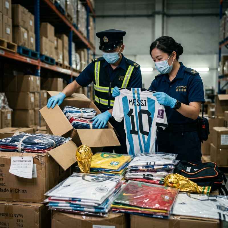 HK Customs Seizes Fake World Cup Gear