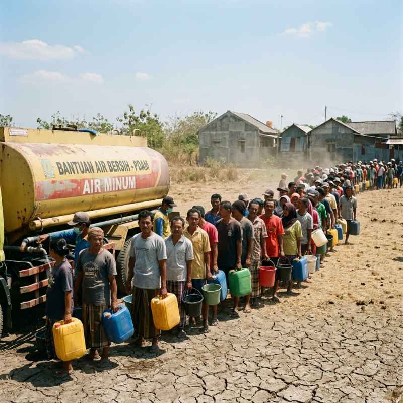 Severe Drought Hits Tangsel and Bogor