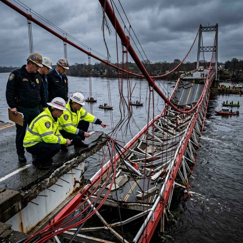 Pangandaran Bridge Collapses During Launch